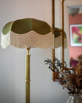 The Pistachio Fringed Lampshade