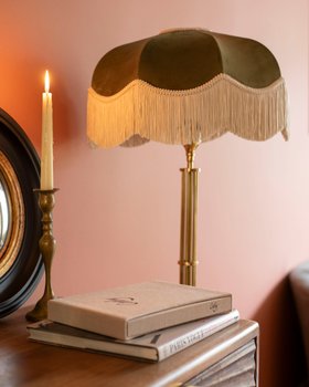 The Pistachio Fringed Lampshade