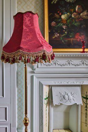 T&T x Nina Watson - The Ruby Damask Lampshade