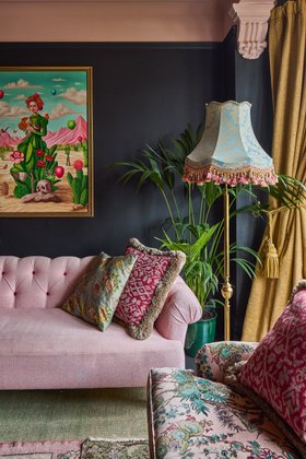 T&T x Nina Watson - The Topaz Damask Lampshade