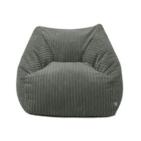 Jumbo Cord Large Snuggle Chair - Slate Grey