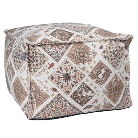 Square Pouffe - Snug Boucle - Morrocan Tile