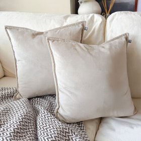 Velvet Cushion - Cream