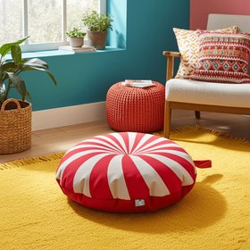 Cirque Chic Kids Smarty Floor Cushion Beanbag - Water Resistant - Red