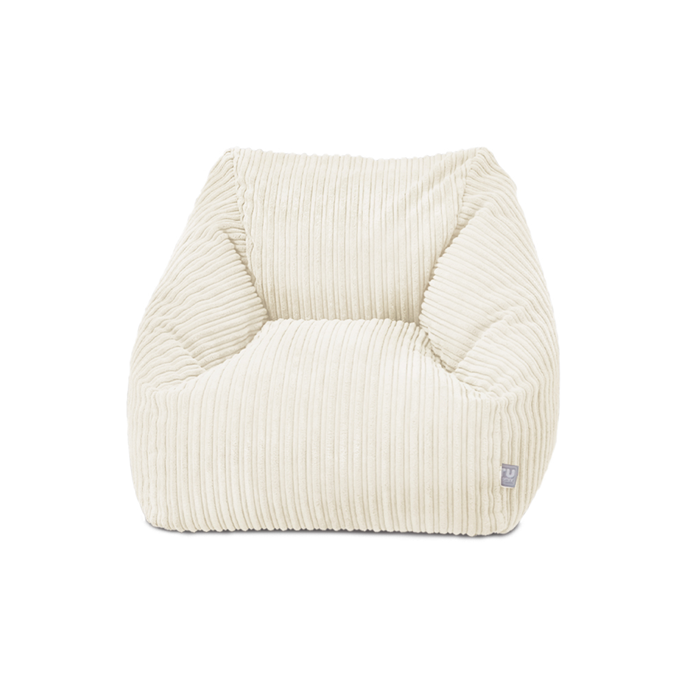 Jumbo Cord Big Kids Snuggle Chair - Ivory