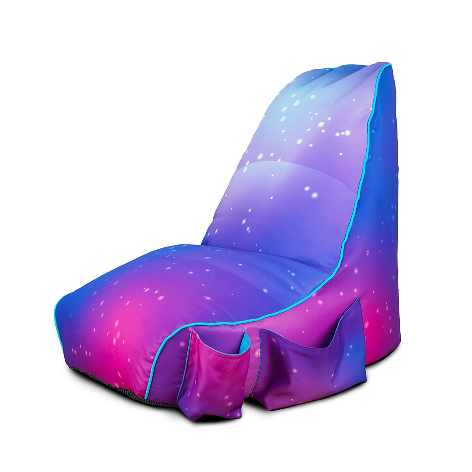 Purple Galaxy rugame Kids Gaming Bean Bag Chair
