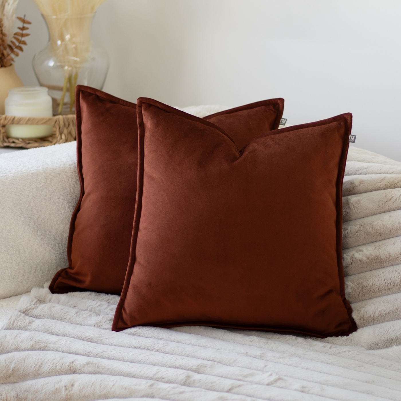 Velvet Cushion - Oxblood