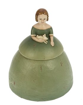 Victorian Girl with rabbit
