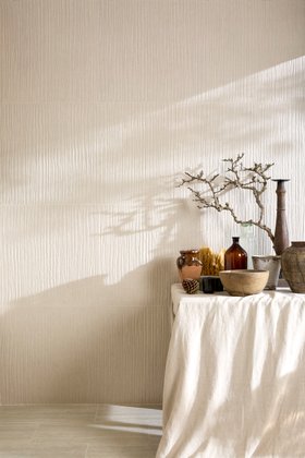 Ca' Pietra Zahara & Plastercraft Porcelain Linea Mano Ecru