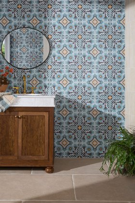 Ca' Pietra Indirah Azure & Wychwood Porcelain