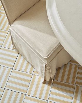 Sanderson X Ca' Pietra   Pinetum Stripe Ochre