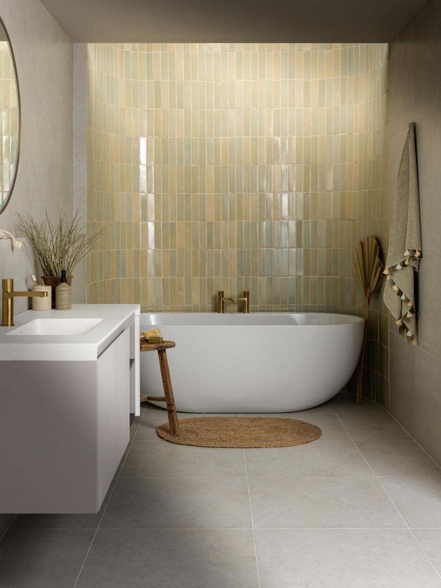 Ca' Pietra Stone Glaze Chambray & Islington White