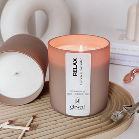 Relax | Lemon & Lavender soy wax Large scented candle