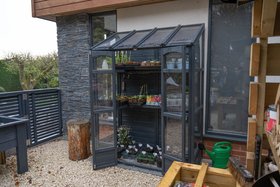 Victorian Tall Wall Greenhouse - (Image Credit: @forestgardenltd)