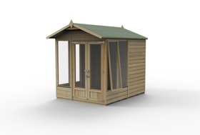 Beckwood Apex Summerhouse 8×6  Double Door  5 Windows  1 Opening