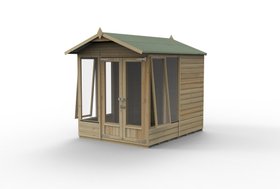 Beckwood Apex Summerhouse 8×6  Double Door  5 Windows  2 Opening