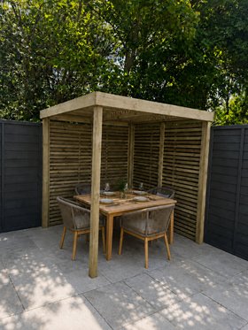 Modular Pergola with 2 Side Panel Pack