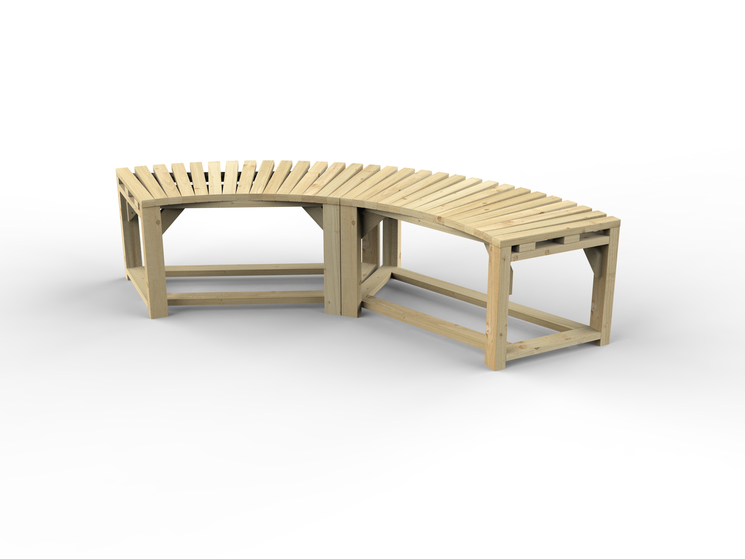Curved Firepit Bench Pack of 2