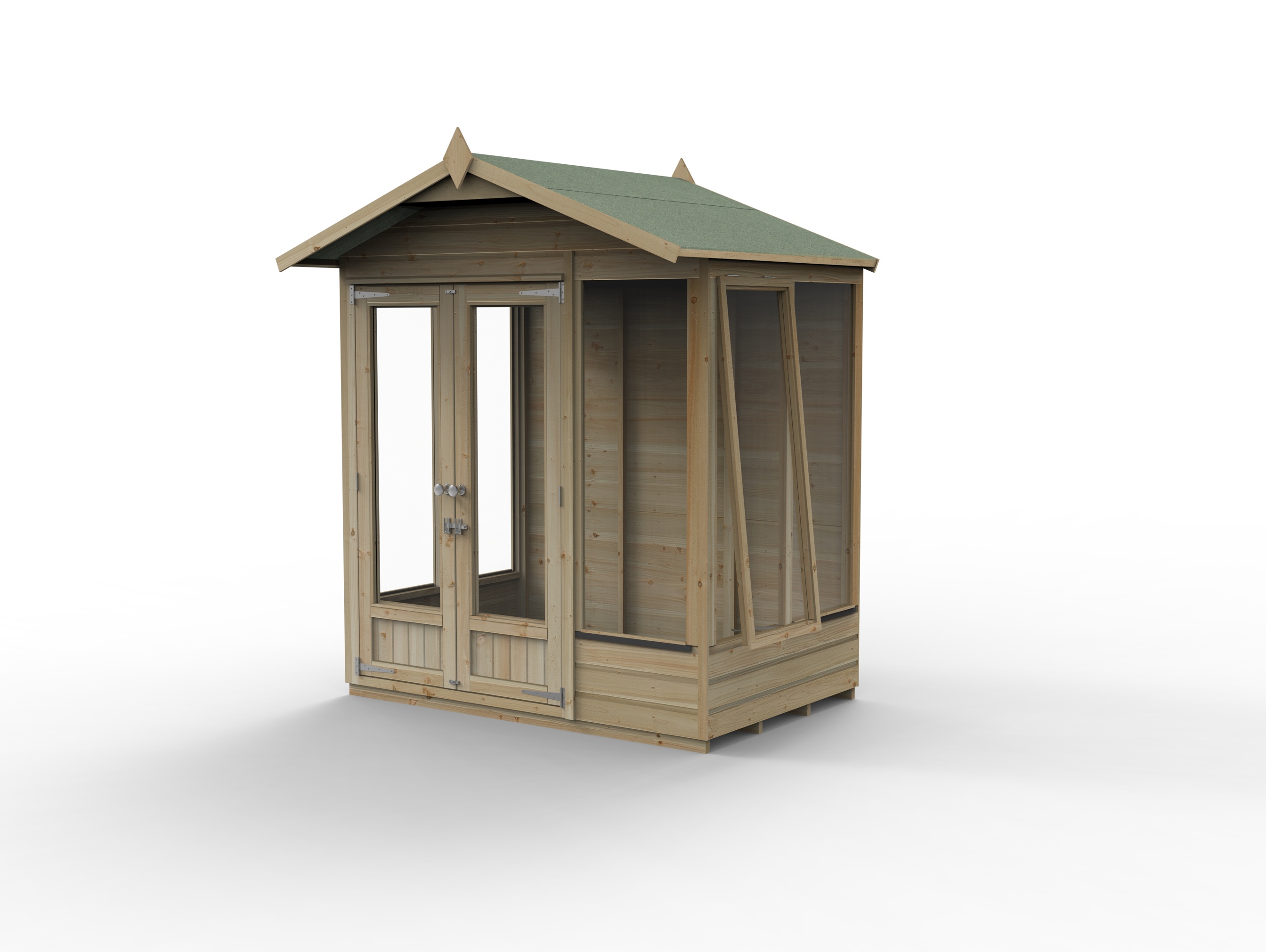 Beckwood Apex Summerhouse 6×4  Double Door  5 Windows  1 Opening