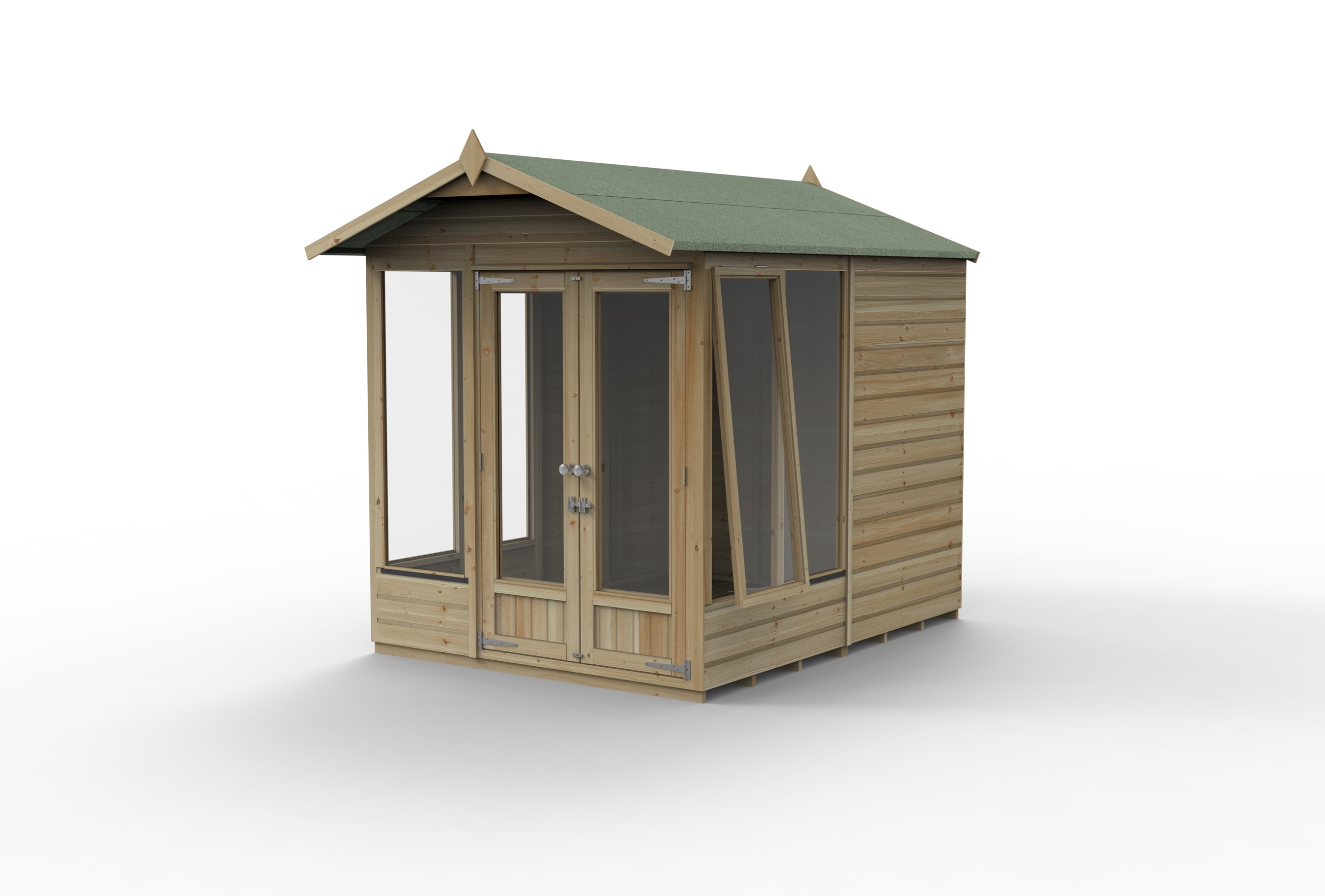 Beckwood Apex Summerhouse 8×6  Double Door  5 Windows  1 Opening