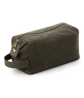 WAXED CANVAS TOILETRY BAG
