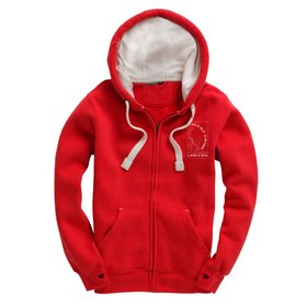 Wild Isle Red Trail Zip Hoodie