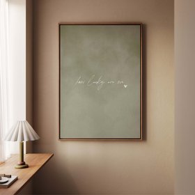 Sky Dance Framed Canvas - Earthy Green