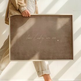 How Lucky Are We - Horizontal / Ecru