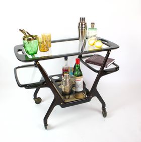 Vintage bar cart