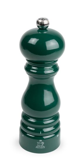Paris u'Select Manual Wooden Salt Mill in Forest Green Gloss, 18cm