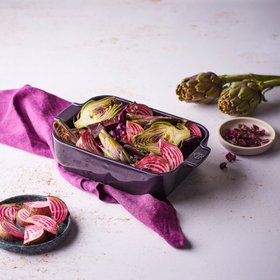Appolia Aubergine Ceramic Rectangular Baking Dish
