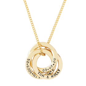 Personalised Russian Ring Necklace