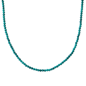 Tiny Green Malachite Beaded Necklace
