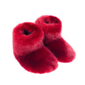 Helen Moore Slipper Boots Crimson £59