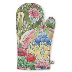 Kathleen Kersey Parrots oven glove