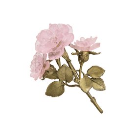 Blushing rose brooch by Michael Michaud