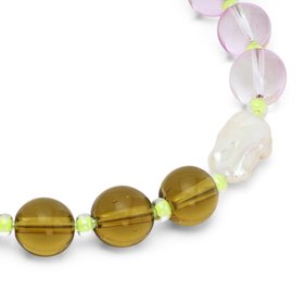 Lilac + Moss Necklace