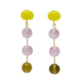 Lilac + Moss Earrings