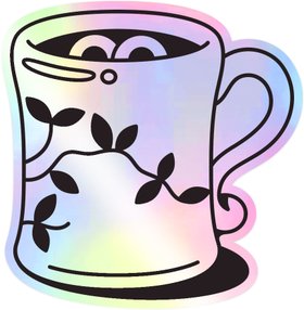 V&A Illustrated Souvenir Collection - mug stickers