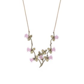 Blushing rose necklace by Michael Michaud