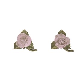 Blushing Rose Stud Earrings By Michael Michaud