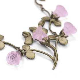 Blushing rose necklace by Michael Michaud