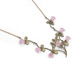 Blushing rose necklace by Michael Michaud