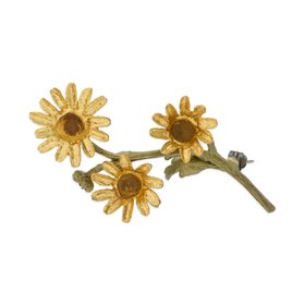 Yellow Daisy Brooch by Michael Michaud