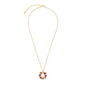 172926 FLORAL WREATH HOOP NECKLACE (2)  £30