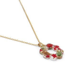 172926 FLORAL WREATH HOOP NECKLACE (1)  £30