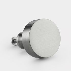 Round Door Knobs in Silver