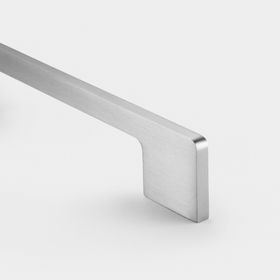 Brass Slimline Cabinet Handles in Silver