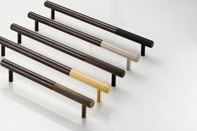 Brass Linear Cabinet Handles in Bronze