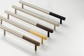 Brass Linear Cabinet Handles in Silver